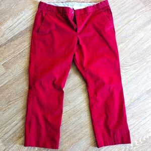 Red Express Pants HEMMED to 24 inseam